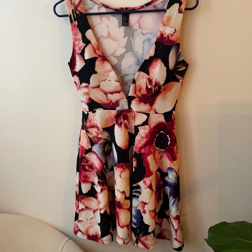 Fit and flare floral dress